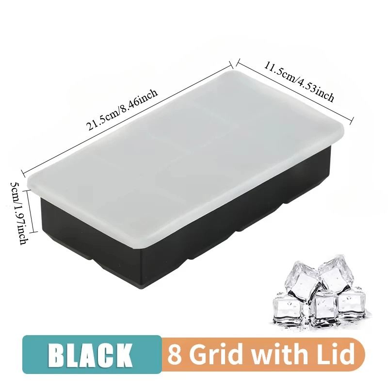 Silicone Ice Cube Molds Reusable Cocktail Freezer Tray