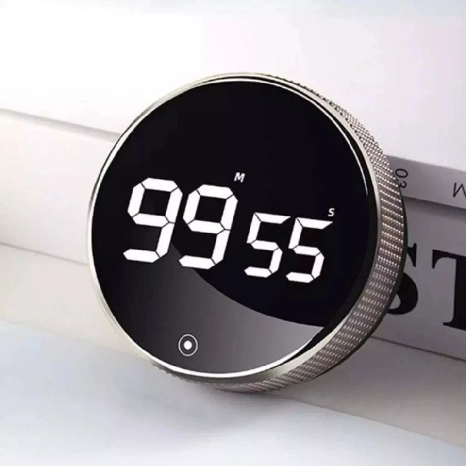 Large LCD Digital Kitchen Timer Loud Alarm, Magnetic Back, Countdown & Up Function