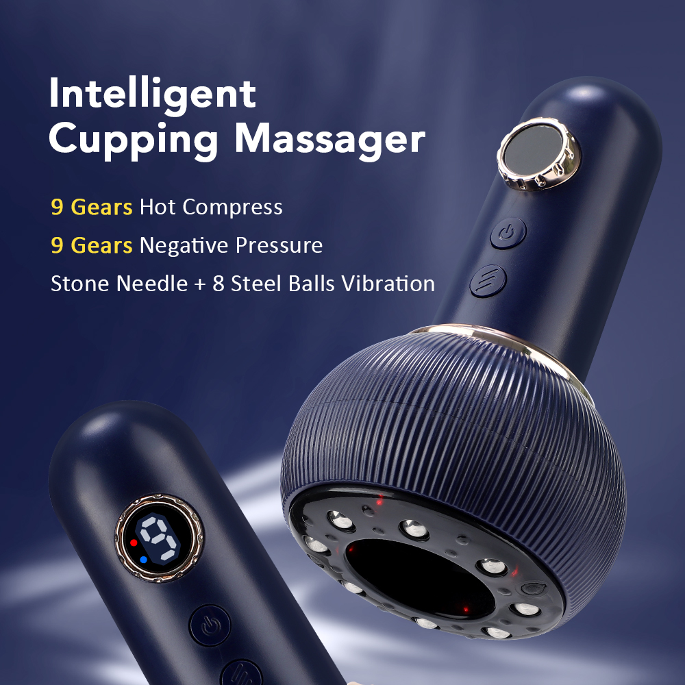 Suction Cup Beauty Health Scraping Heat, Electric Massager GuaSha, Anti Cellulite Vacuum, Slimming Massage