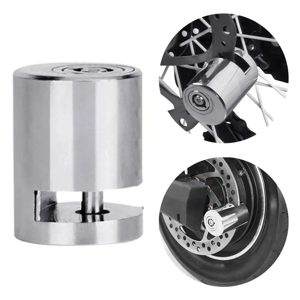 Bicycle and Electric Scooter Disc Brake Padlock with Anti-Theft Security