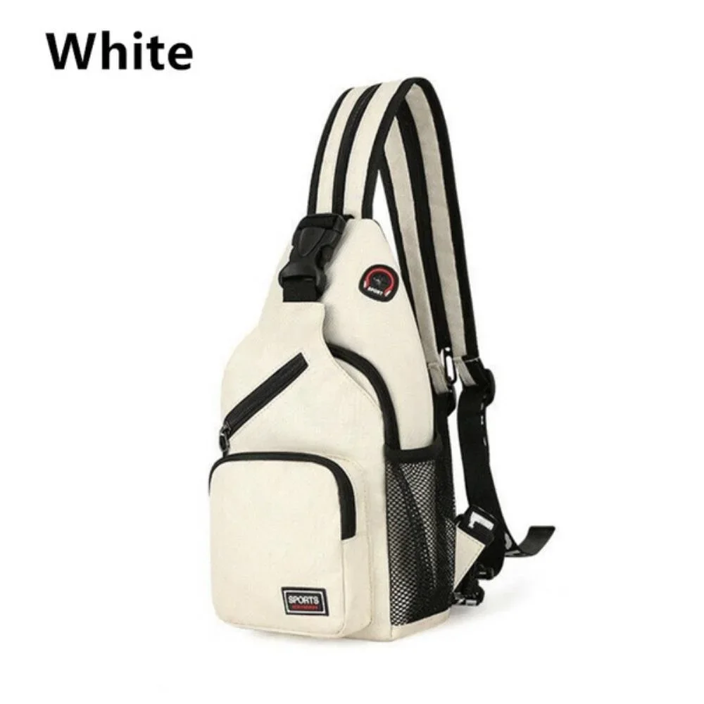 Multi-functional Men's and Women's, KISMIS Messenger Shoulder, Travel Backpack, Chest Bag with Headphone Hole