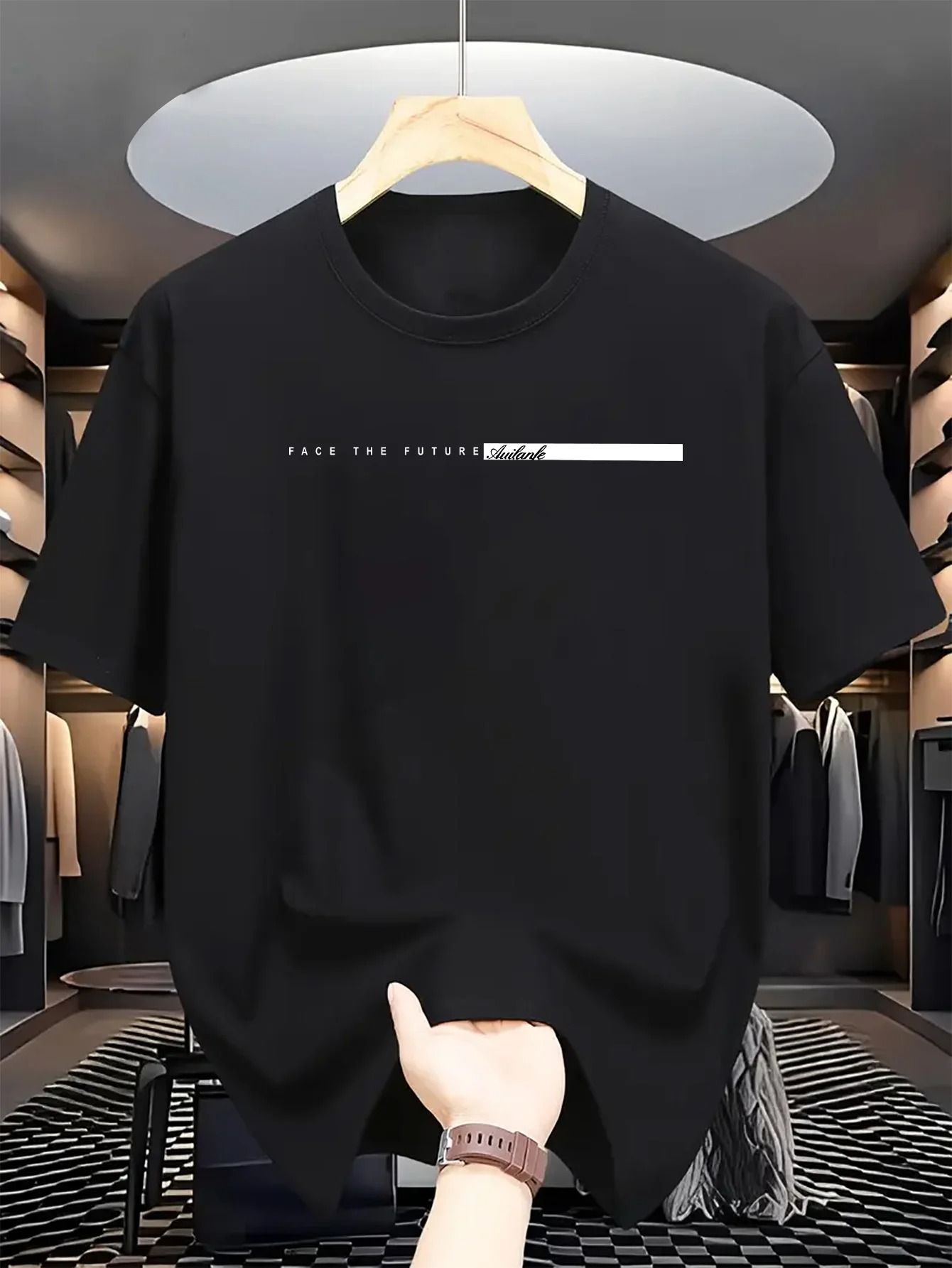 Mens Cotton Casual Loose Fit T-Shirt