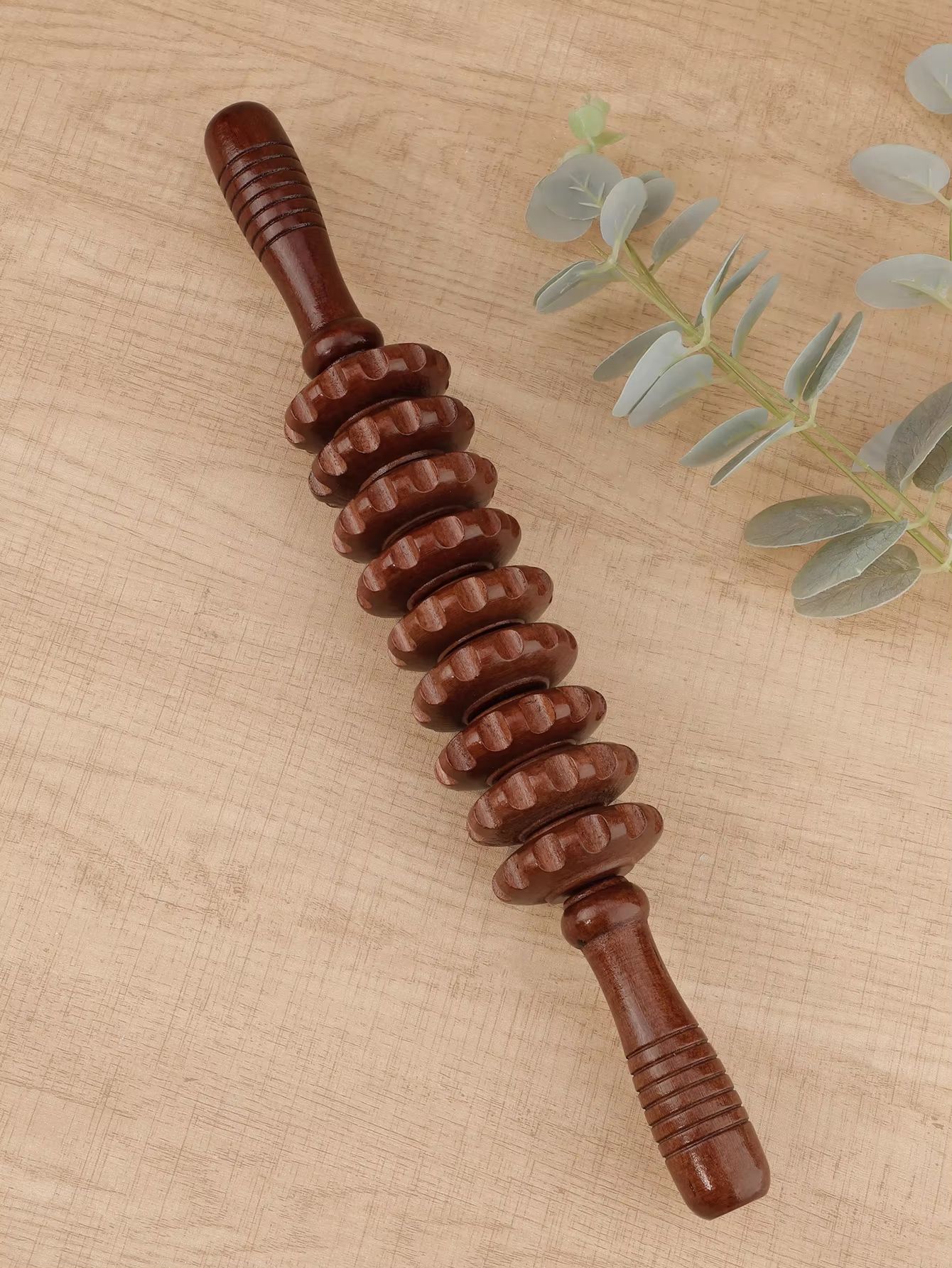 Wooden Therapy Massager Roller – Deep Tissue Fascia & Cellulite Relief Stick