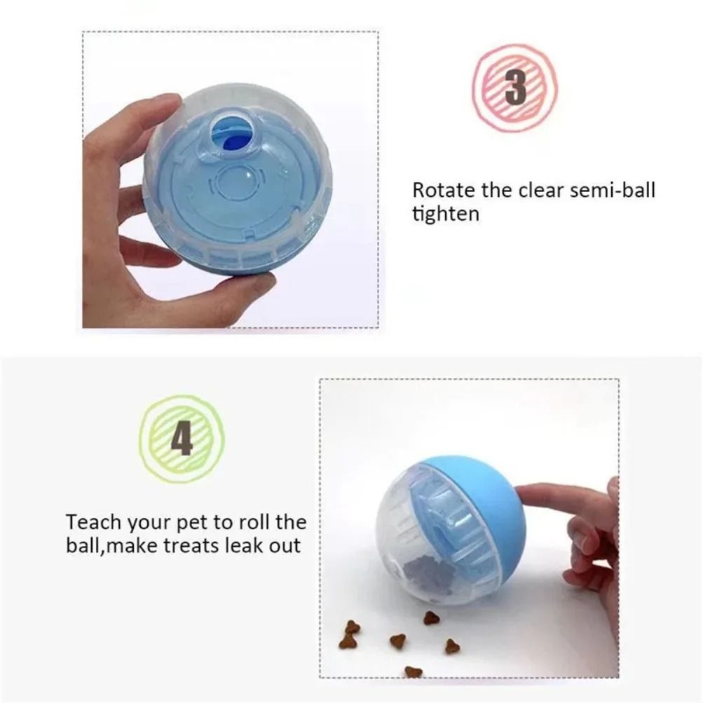 Adjustable Pet Treat Dispensing Ball – Interactive IQ Training & Slow Feeder