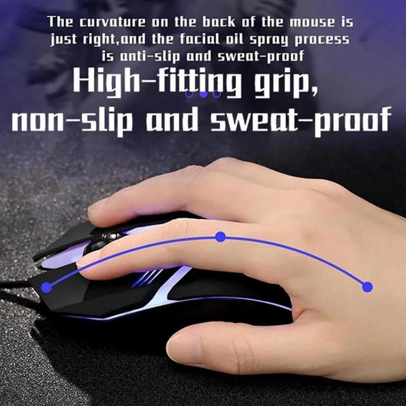 Ergonomic Gaming Mouse with USB Backlit for Desktop and Laptop, Latest High Quality Design