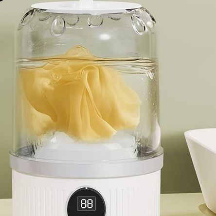 Portable Mini Washing Machine for Pet Clothes, Wireless Charging Electric Washing Cup for Home, Underwear, and Socks