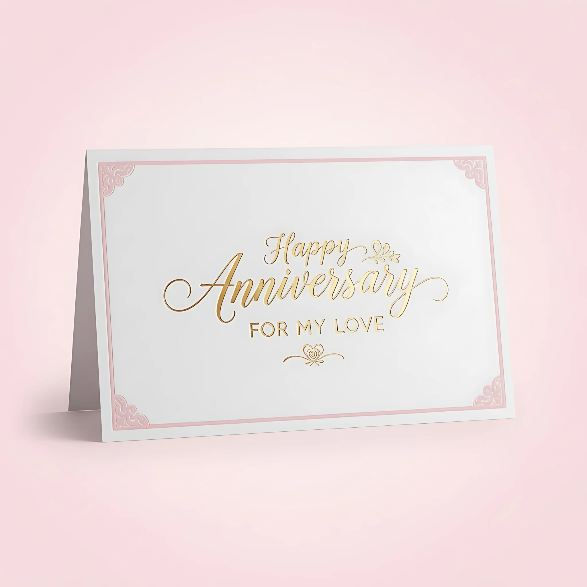 Anniversary Gift Card Elegant Celebration Voucher