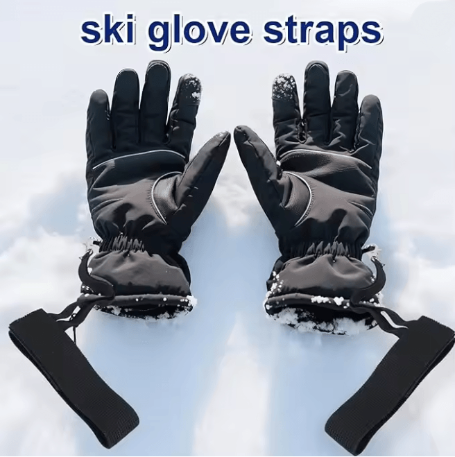 Ski Glove Leash Safety Straps Elastic Anti Lost Glove Straps Set of 4