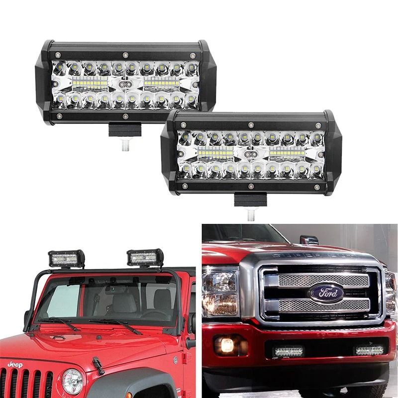Heavy-Duty LED Work Light Bar | 12V-24V High-Intensity Offroad Spotlights for Trucks, Tractors, Boats & SUVs