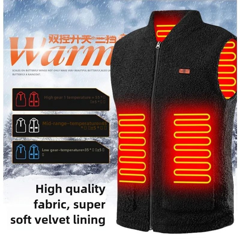 Winter USB Heated Vest with Adjustable Temperature and Long Battery Life