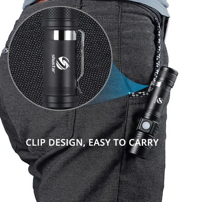 High-Power Zoomable LED Tactical Flashlight