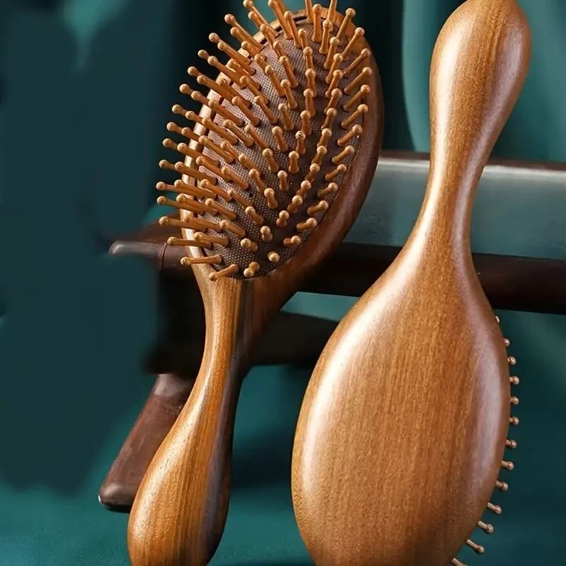 Luxurious Sandalwood Air Cushion Comb | Artisan Scalp Massaging Hairbrush
