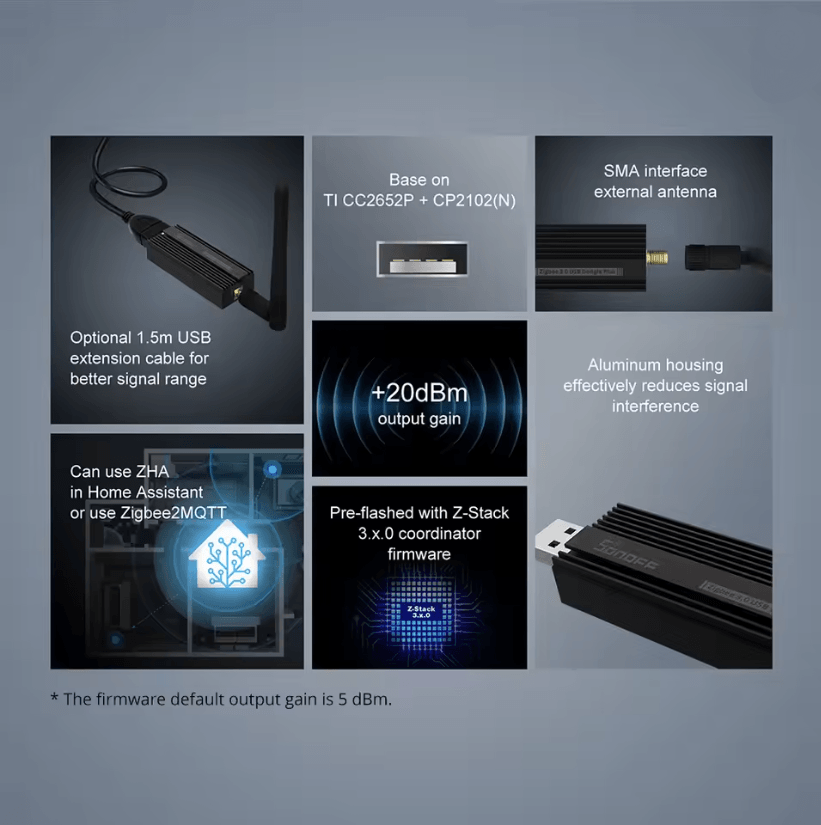 Sonoff Zigbee 3.0 USB Dongle Plus Universal Gateway