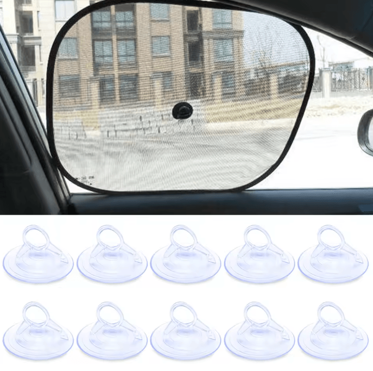 ClearGrip 45mm PVC Suction Cup Hooks Reusable Rubber Sucker Set