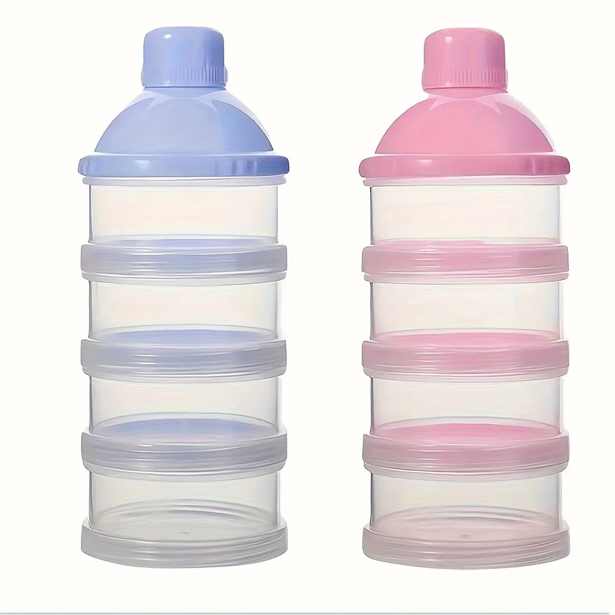 Stackable 4 Layer Baby Formula Dispenser Container for Travel
