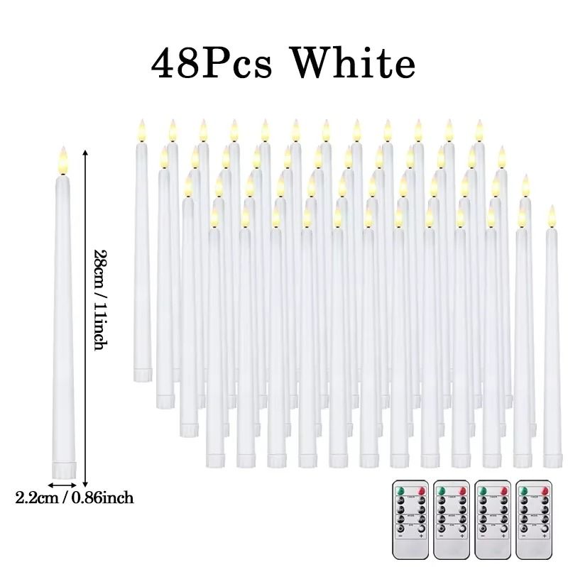 Flameless LED Taper Candles | Battery Operated Flickering Faux Candles