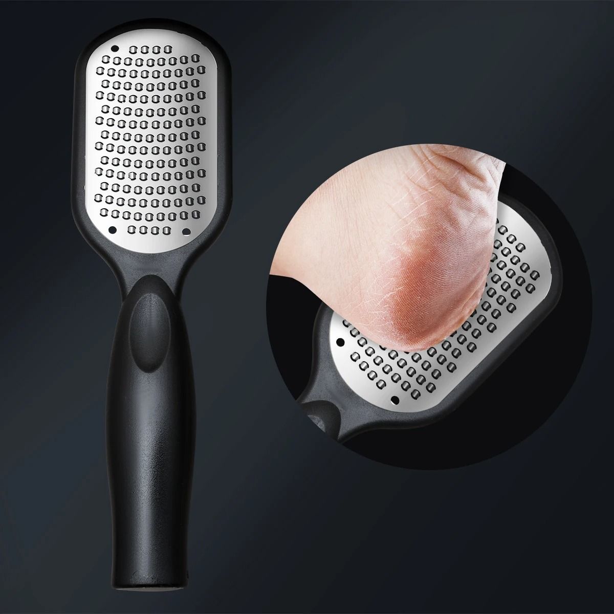 Double Sided Stainless Steel Foot Scrub and Callus Remover