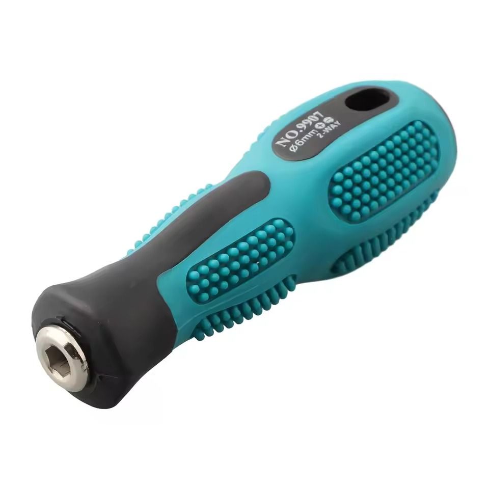 Adapter Screwdriver Handle Bit Holder 6.35mm to 4mm Hex 5mm Round Adapter