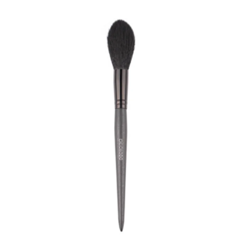 Professional Goat Hair Makeup Highlighter Brush, Long Handle Blending Brush, Blush and Concealer Beauty Tools