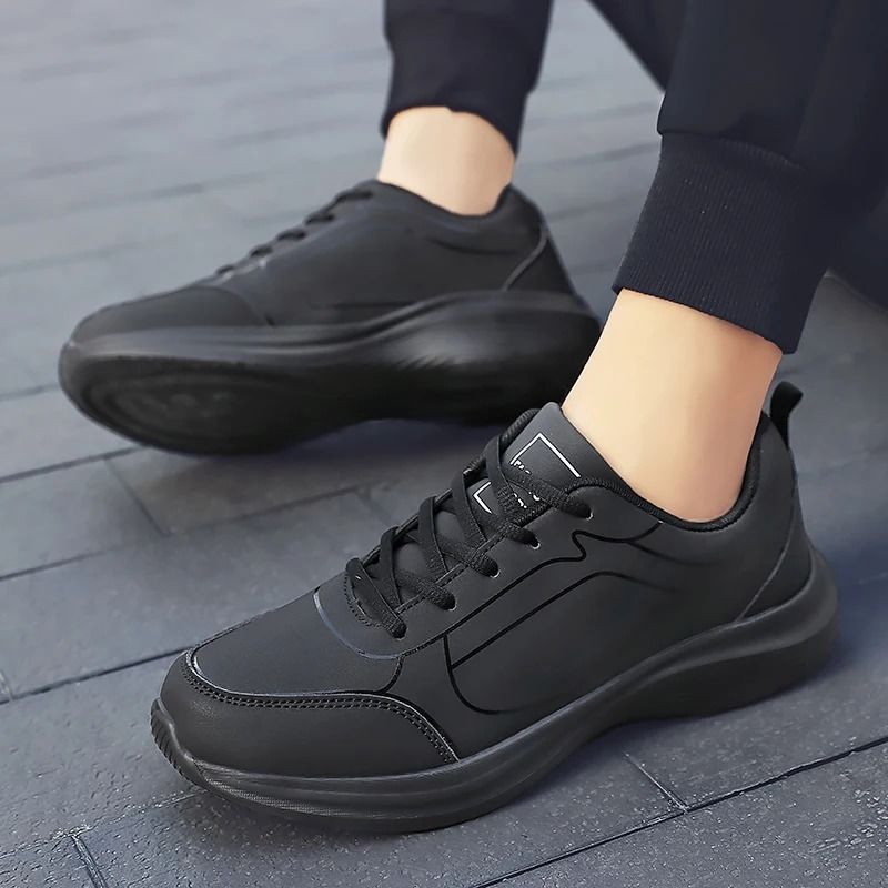 Men Winter Warm Running Sneakers Lightweight Non Slip Breathable Walking Shoes