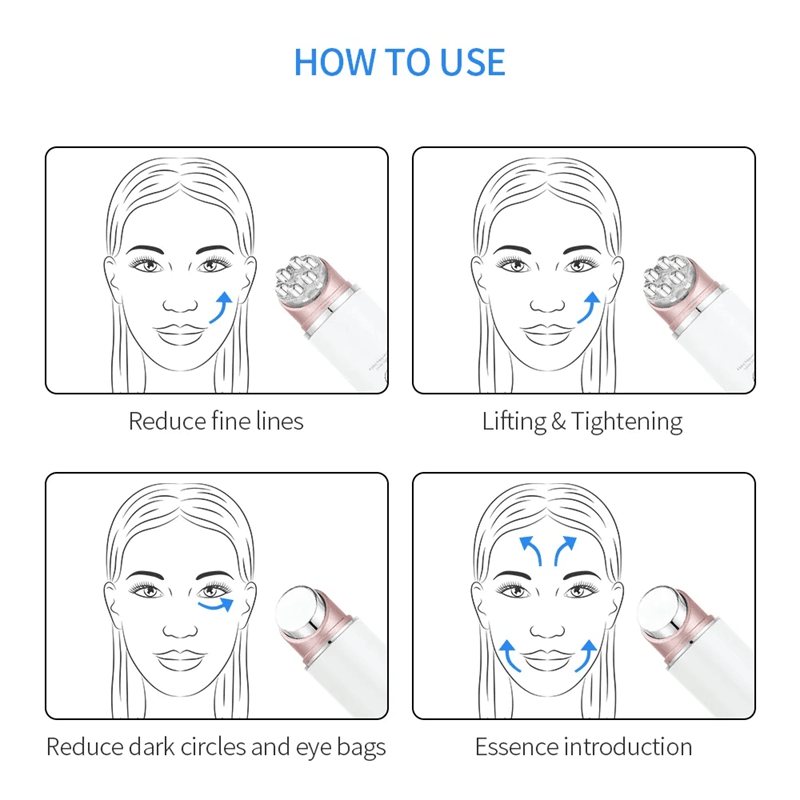 Multifunction LED Photon EMS Facial Massager Anti Wrinkle Spa Device