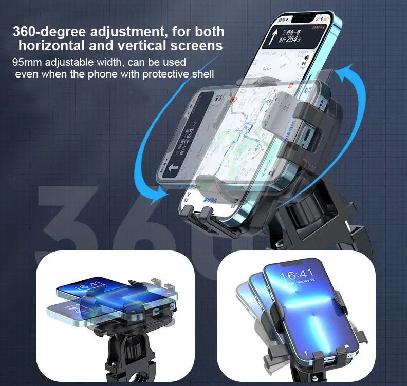 Universal Rotatable Anti Slip Bike Phone Mount