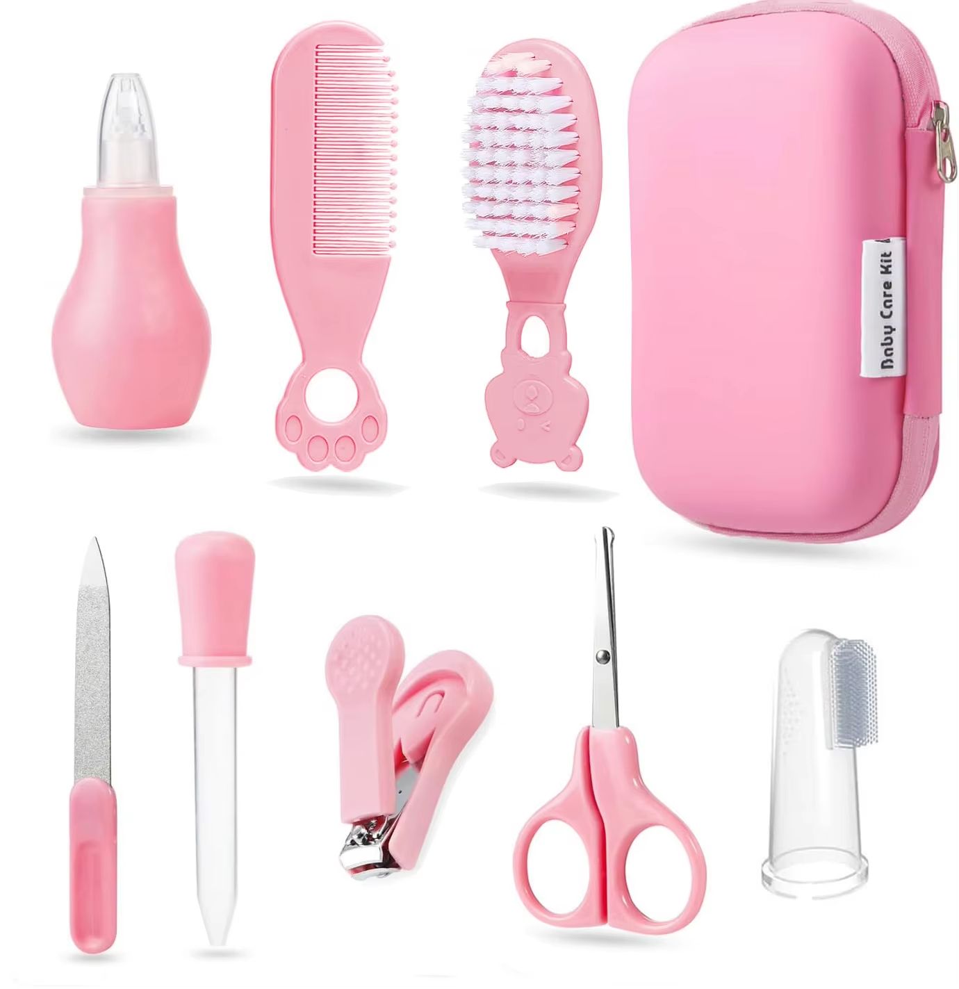 8-Piece Portable Healthcare Kit with Compact Case