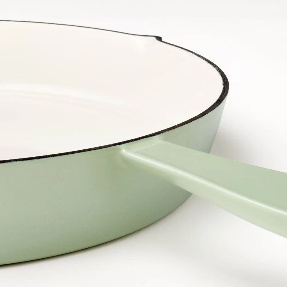 Enamel Skillet, Nonstick Cooking Pan, Perfect for Gas, Induction, and Electric Stoves