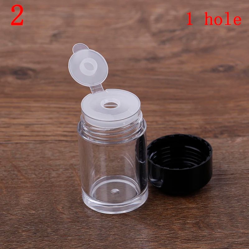 Refillable Loose Powder Jar with Sifter – Nail Glitter & Powder Container 1/3/12 Hole Options
