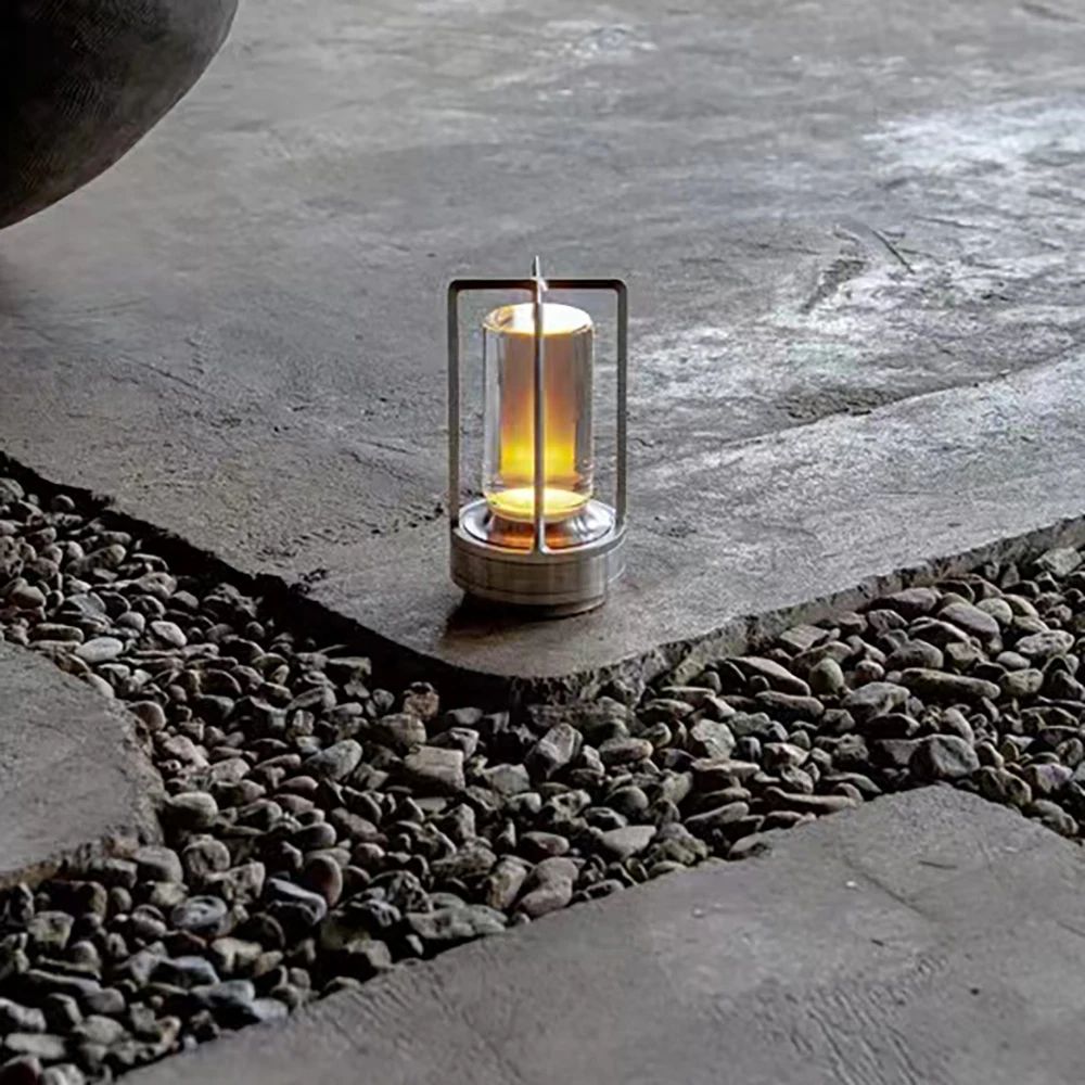 CrystalGlow crystal table lamp - USB Rechargeable Touch LED Night Light for Bedside & Dining Tables