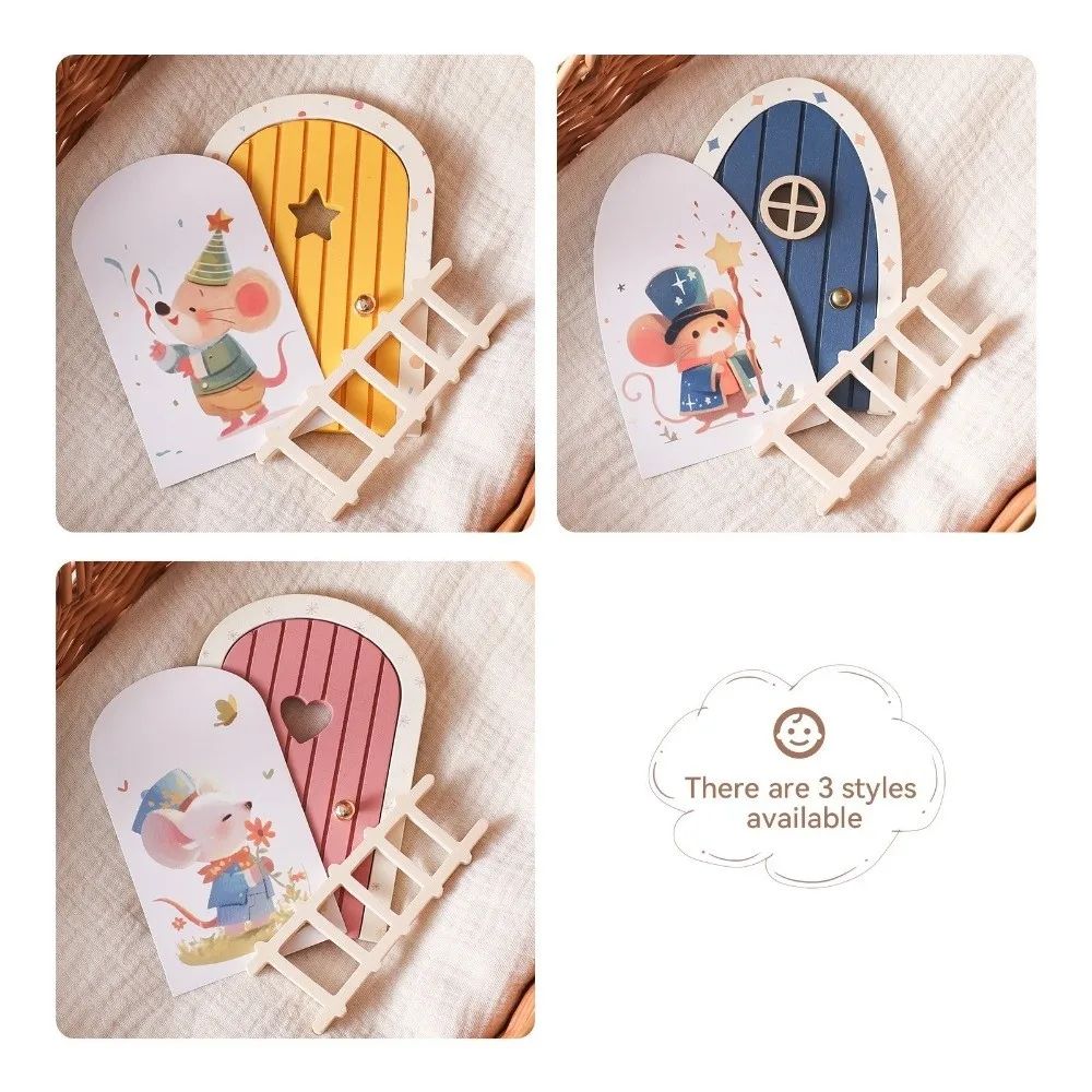 Enchanted Fairy Elf Mini Door Decor Set – Whimsical Wall & Tooth Box Gift for Kids Rooms
