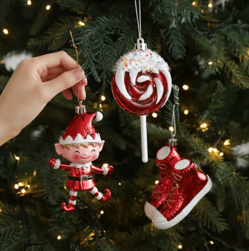Cute Christmas Tree Hanging Ornament – Cartoon Holiday Pendant Decoration