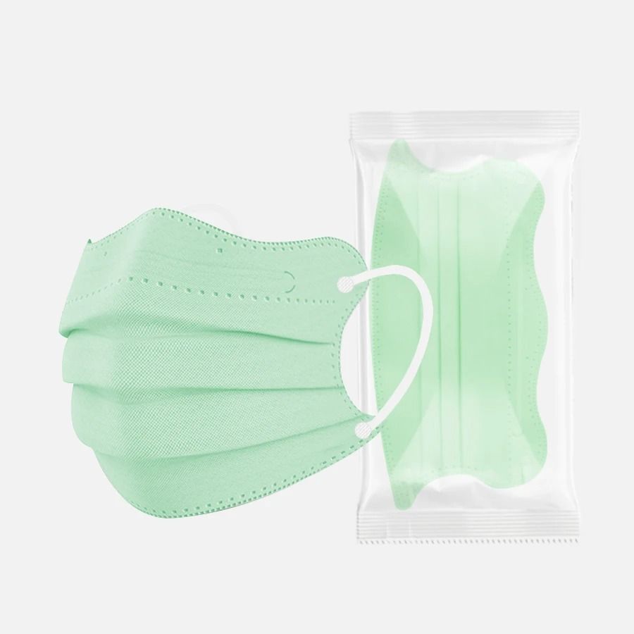 Butterfly Shaped Disposable Face Masks Pink 3 Layer Protective Masks for Women