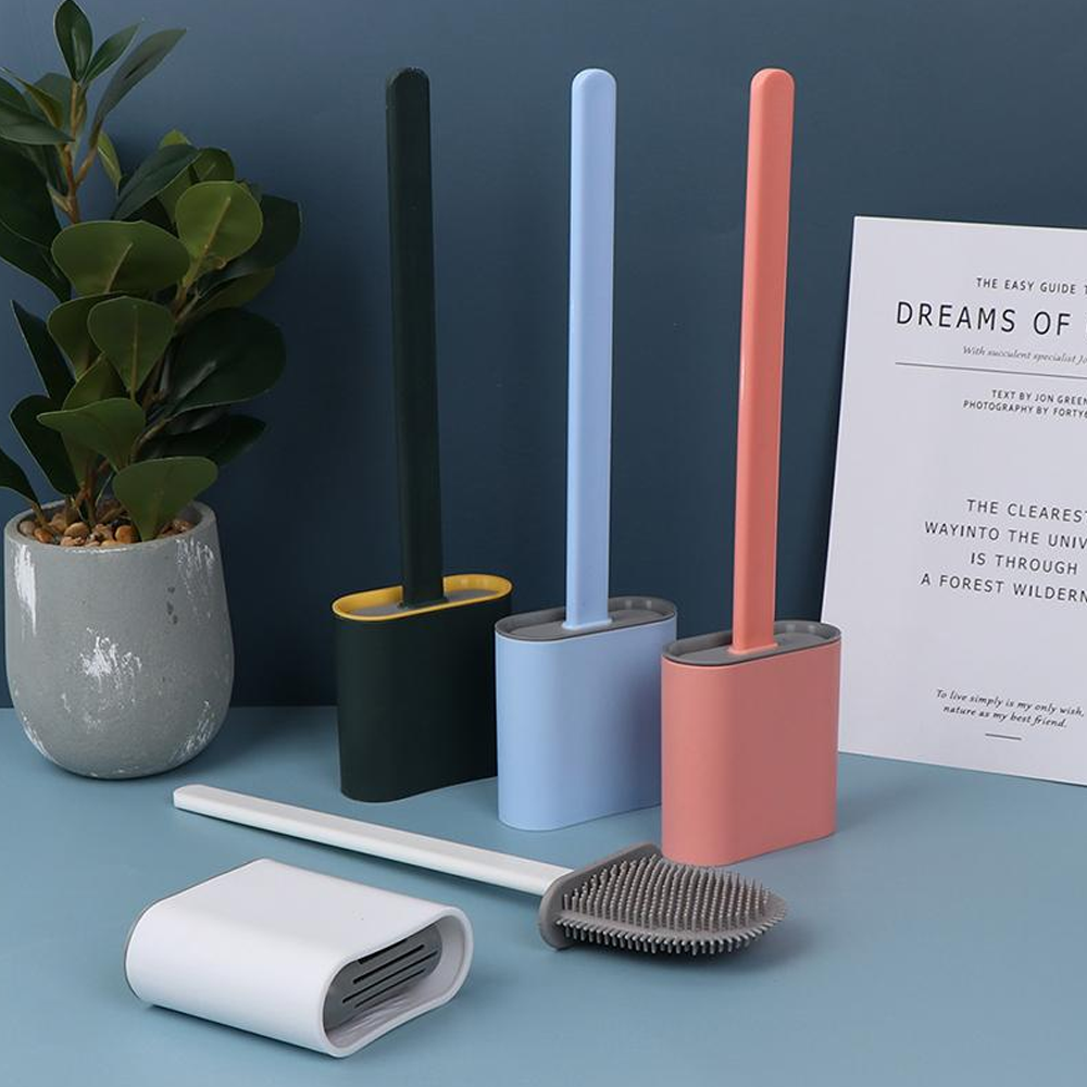Silicone Toilet Brush & Holder Set