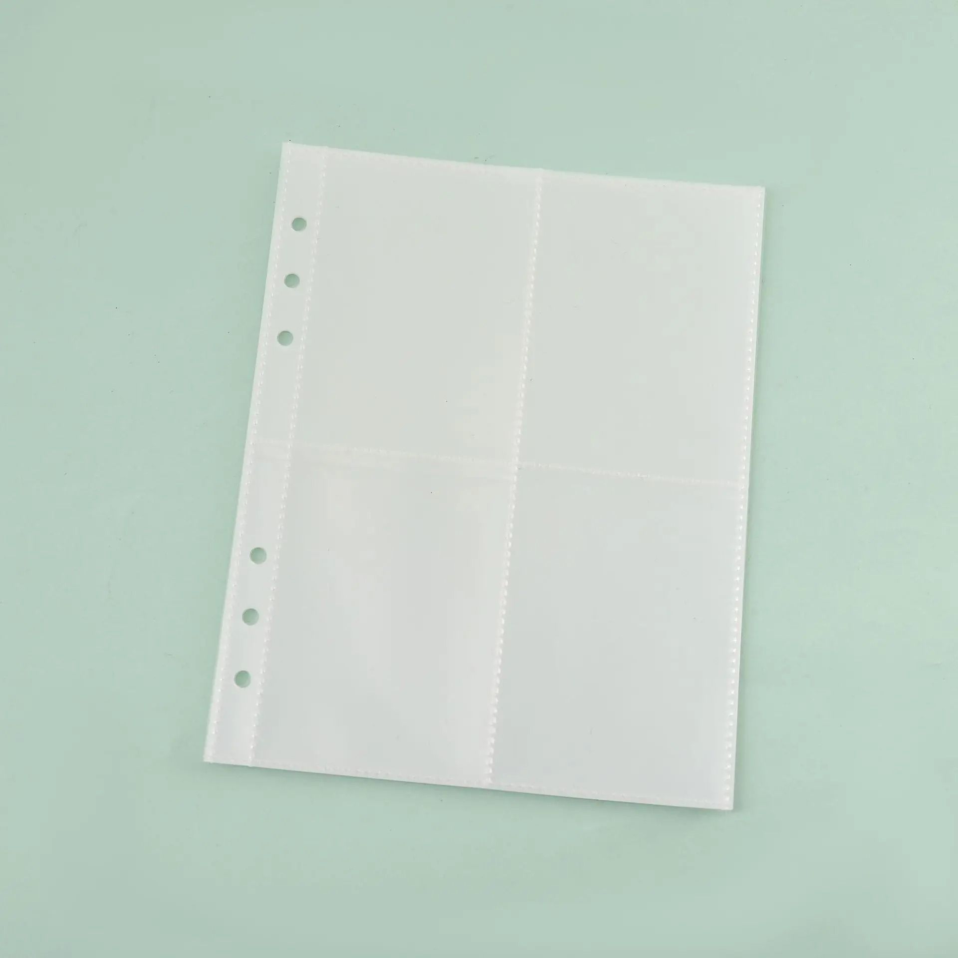 A5 Binder Refill Photo Card Sleeves Laser Pocket Pages 10 Pack 6 Ring Album