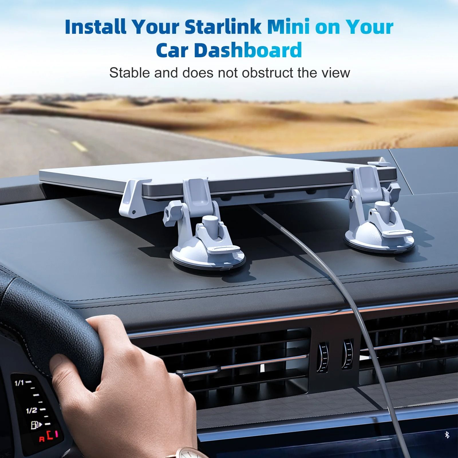 Travel Suction Cup Mount Bracket for Mini Satellite Setup