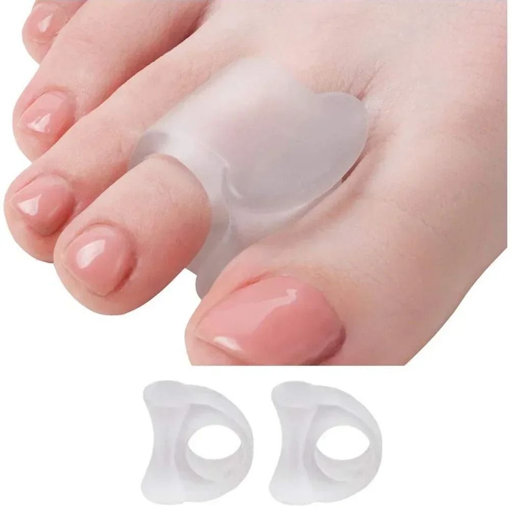 Silicone Toe Separator And Bunion Guard Set For Foot Alignment And Pain Relief