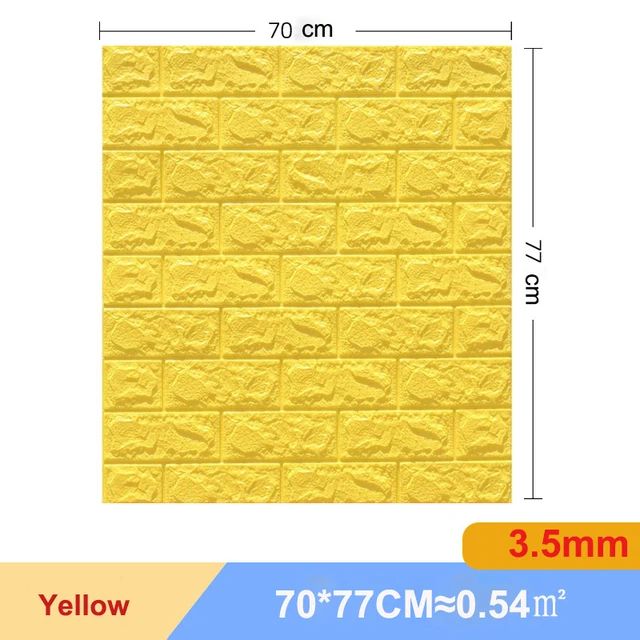 3D Brick Wall Sticker Set Self Adhesive Panels