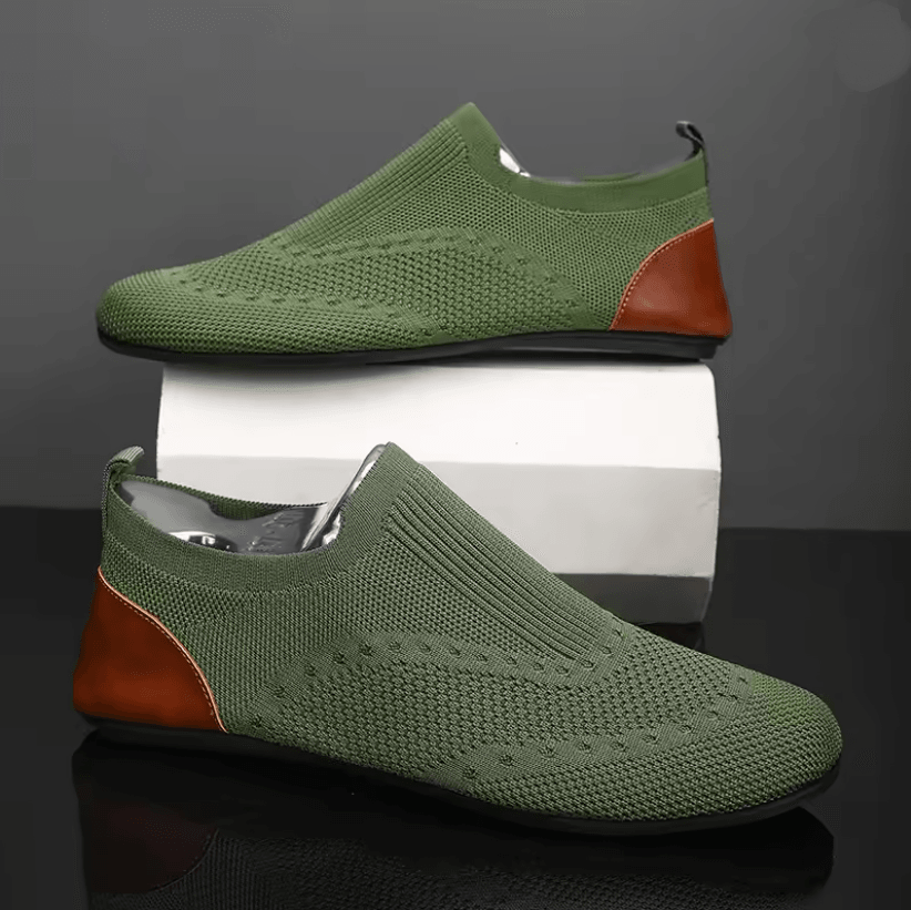 Mens Slip On Loafers Breathable Casual Walking Shoes with Soft Sole