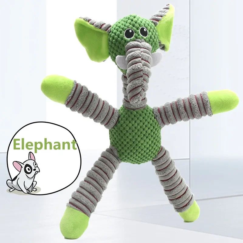 Durable Squeaky Plush Dog Chew Toy