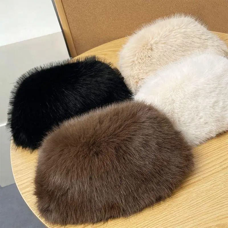 Luxury Faux Mink Thermal Fishermans Hat