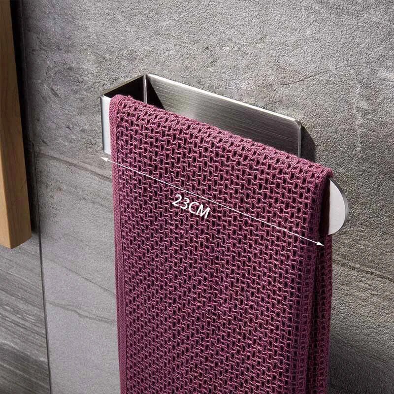 Towel Rack Non-punched, Self-adhesive Bathroom Rack, Kitchen Towel Hand Towel Rack, Household Items
