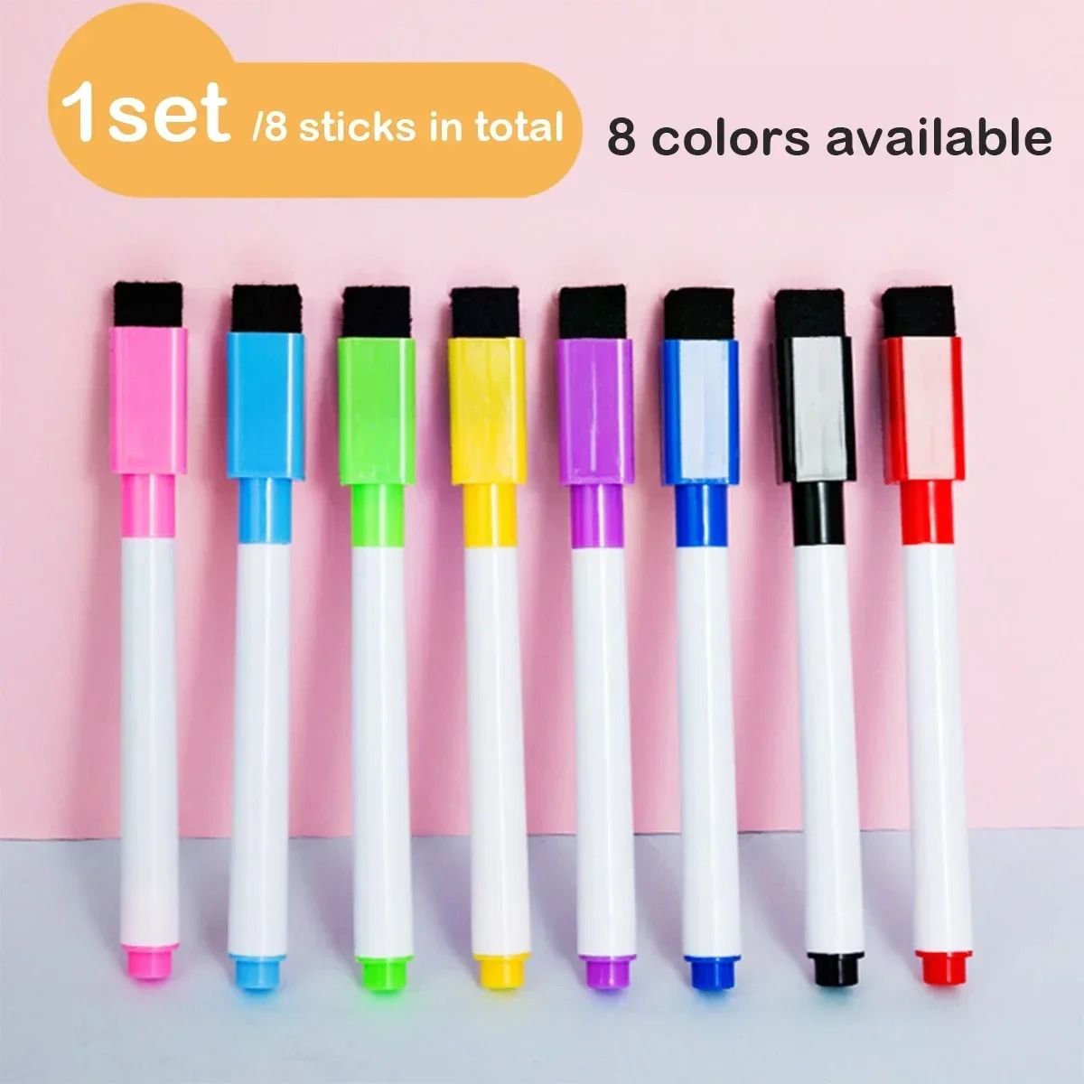 Magnetic Whiteboard Marker Set Erasable Dry Erase Pens for Classroom and Office