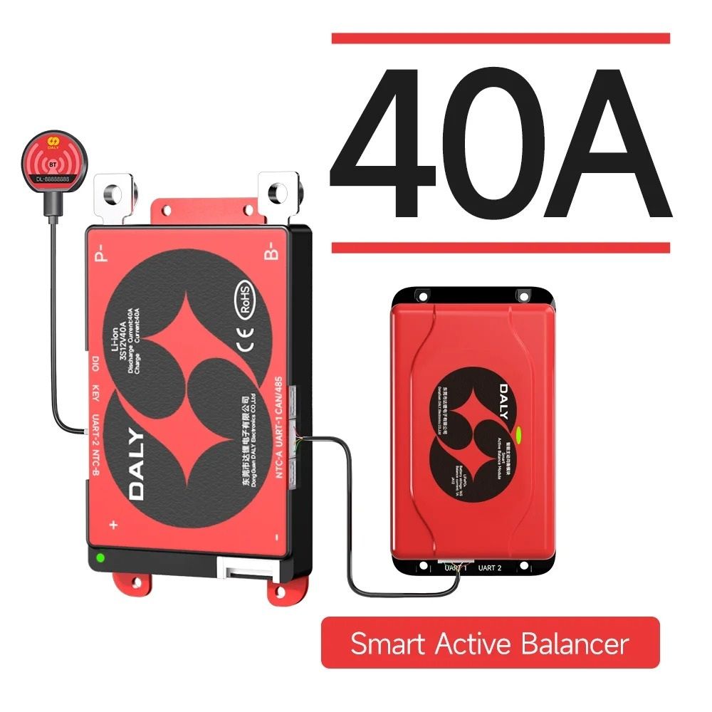 Smart BMS with 1A Active Balancer | LiFePO4 & Li-Ion Battery Management System