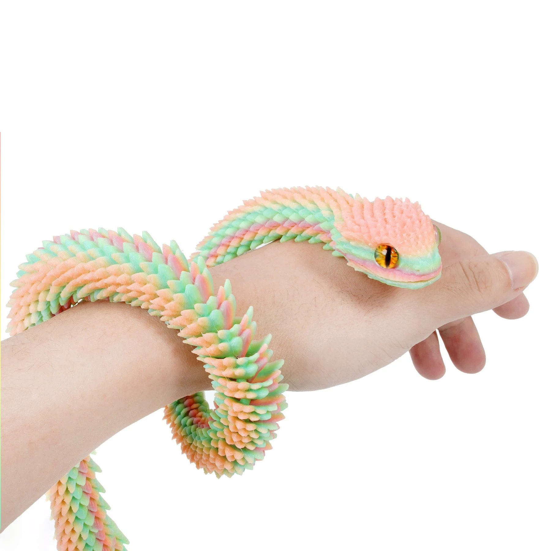 Egg Toys Creative Stress Relief, Printing Action Figure Snake, Moveable Rotation Desktop Ornaments, Anime Figures