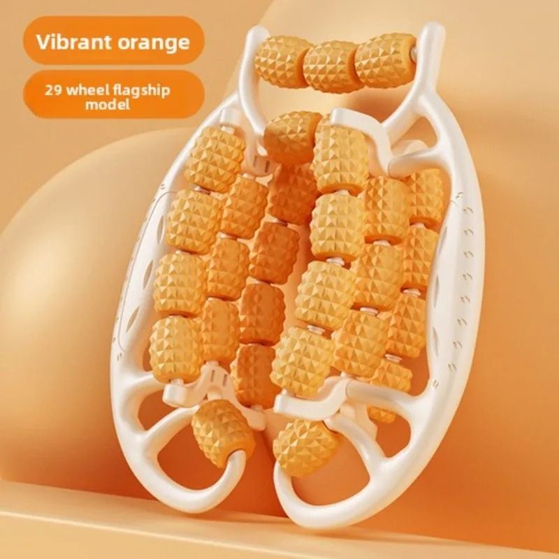 28 Wheel Annular Leg Clamp Massager Anti-Cellulite Body Slimming Roller