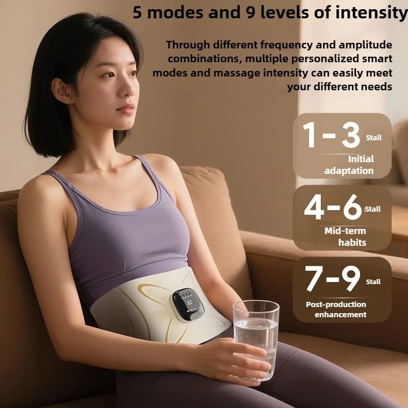 Cordless Heated EMS Massage Belt for Waist