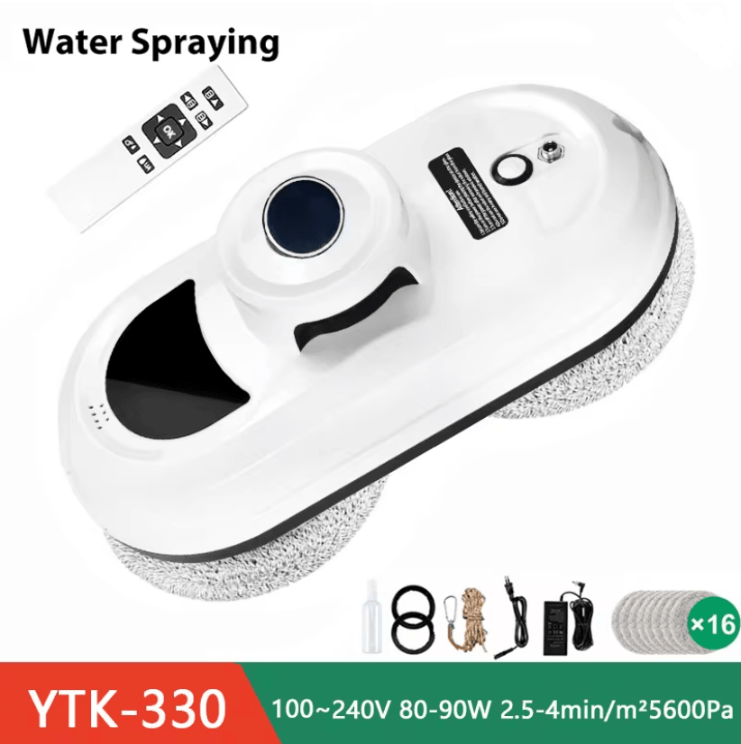 DiveDeer Smart Magnetic Window Cleaning Robot with Auto Spray