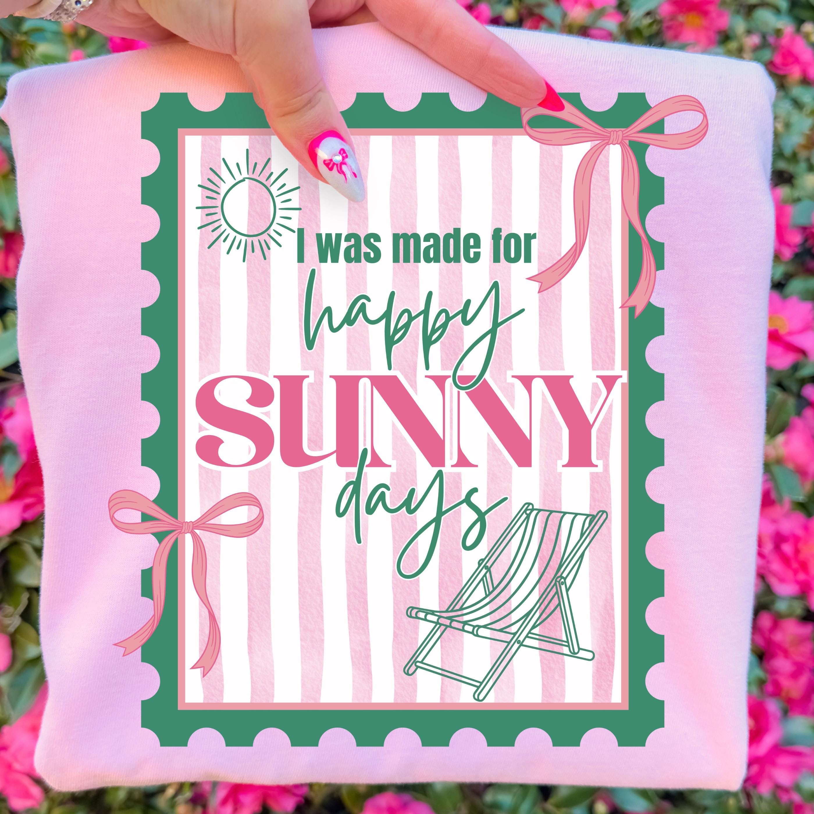 Happy Sunny Days Coquette Preppy T-Shirt