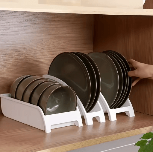 Kitchen Dish Drying Rack Multifunctional Tableware Storage Shelf for Upright Plates